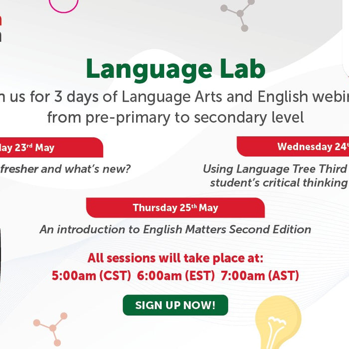 Sign up to our Language Lab webinar series in May!