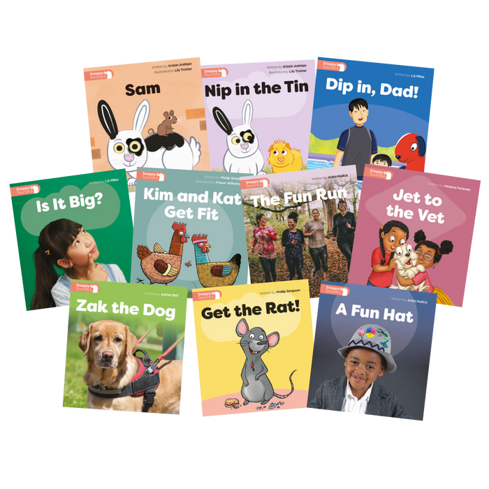 Snappy Sounds F Decodable Books Level 1 Pack (1 copy of 10 titles)