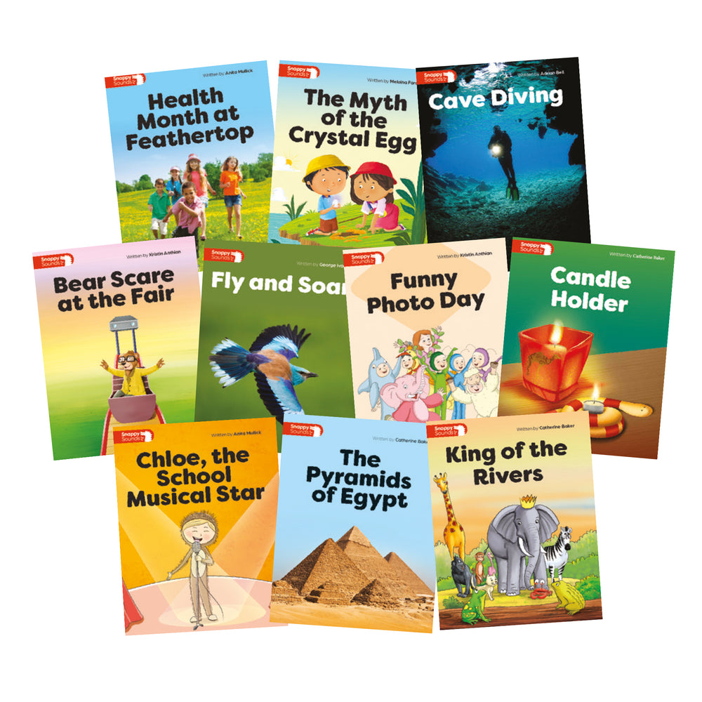 Snappy Sounds Y1 Decodable Books Level 8 Pack  (1 copy of 10 titles)